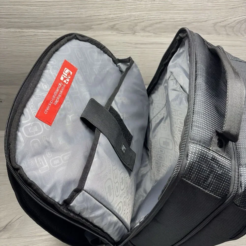 OGIO Black Branded Laptop Backpack Black Grey Padded School Travel Commuter Bag